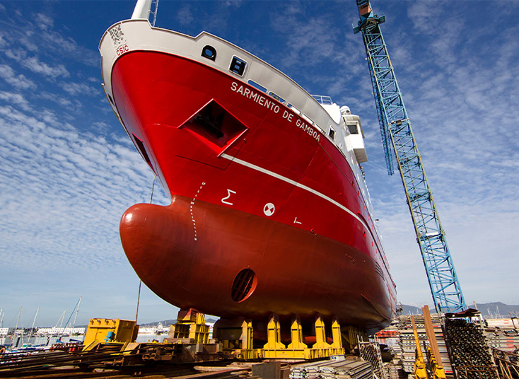 Buque "Sarmiento de Gamboa", construido por Freire Shipyard para CSIC